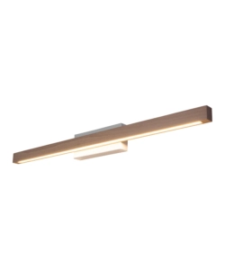 Applique da muro onli "dora" metallo e legno led 40x5,6x8 cm